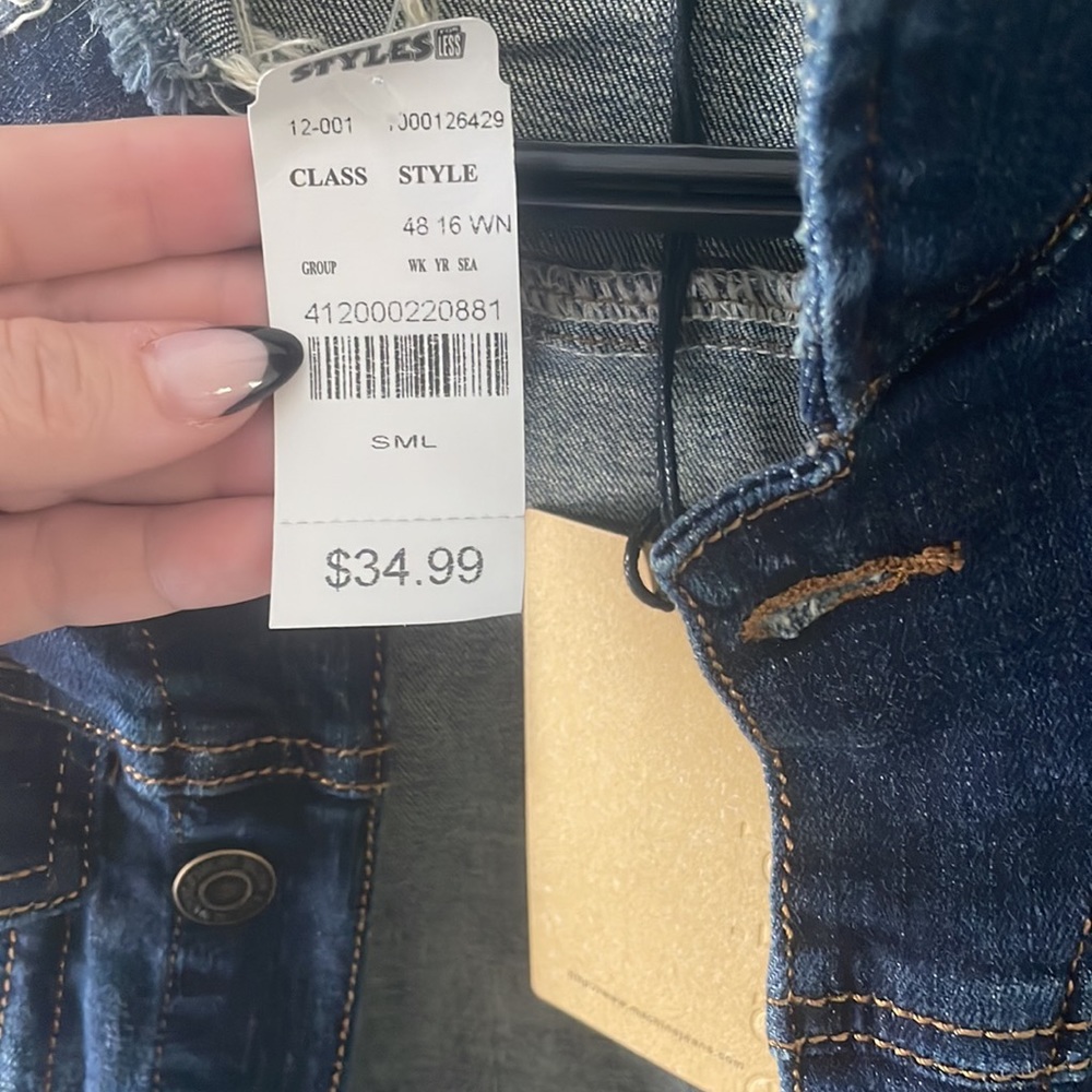 Machine Distressed Jean Jacket - Picture 5 of 6